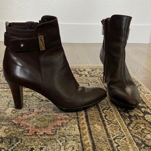 Brown Heeled Boots